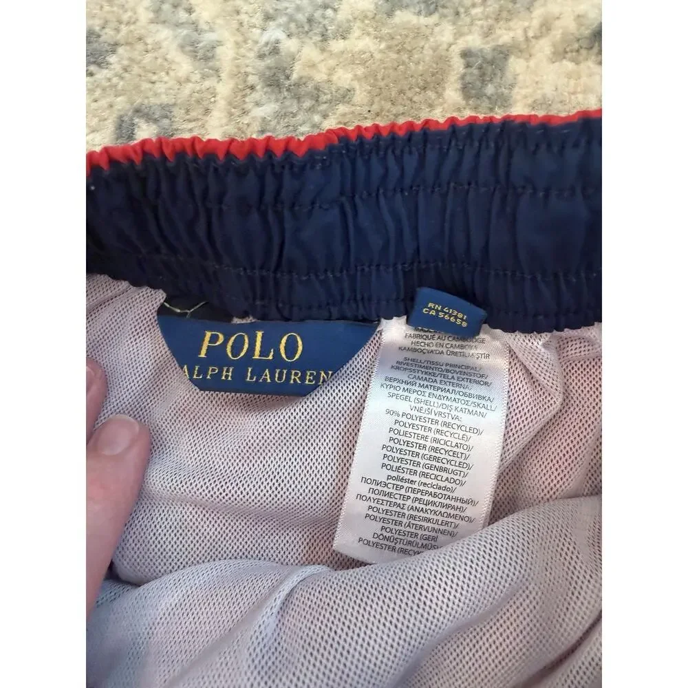 Polo Ralph Lauren logo-embroidered drawstring swim shorts Trunks Red 5.5